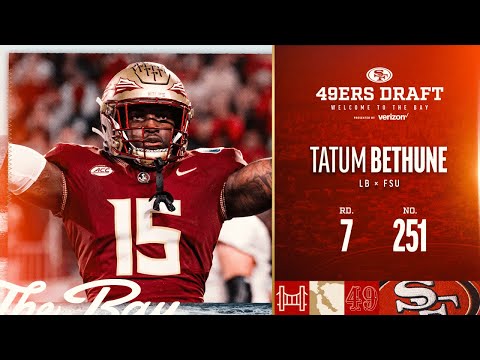 “49ers Secret Weapon LB Tatum Bethune 7th Round NFL Draft Potential Starter in 49ers Defense”